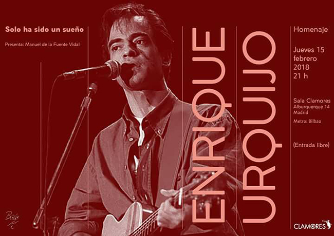 Cartel del Homenaje a Enrique Urquijo