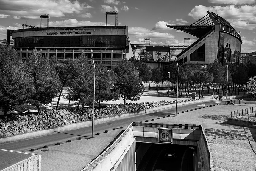 Estadio Vicente Calderón desde el Puente de San Isidro -  ©JMPhotographia